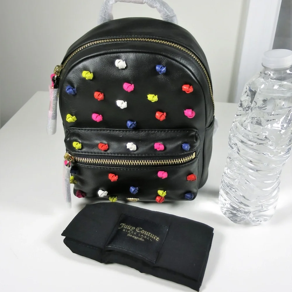 Juicy Couture Knotted Mini Leather Backpack NWT
